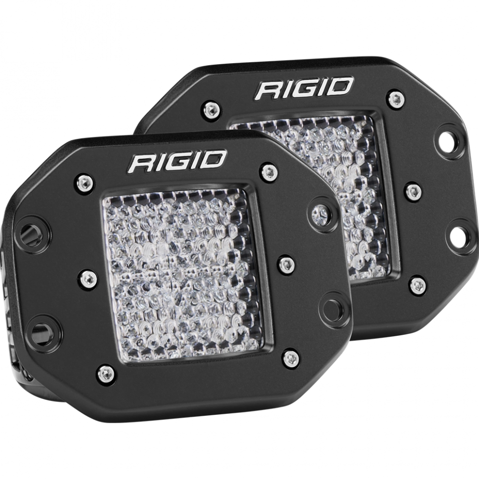 Rigid Industries 212513 D-Series Pro Diffused Light Flush Pair