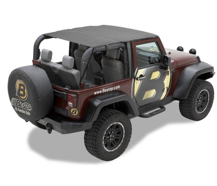 Бікіні топ Jeep Wrangler JK 10-18 2 Door (Black Diamond) Header Safari Bestop 5258335