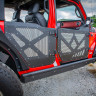 Передні двері Half із алюмінієвою сіткою Jeep Wrangler JL/Gladiator 18-22 DV8 Offroad HDJL-01F