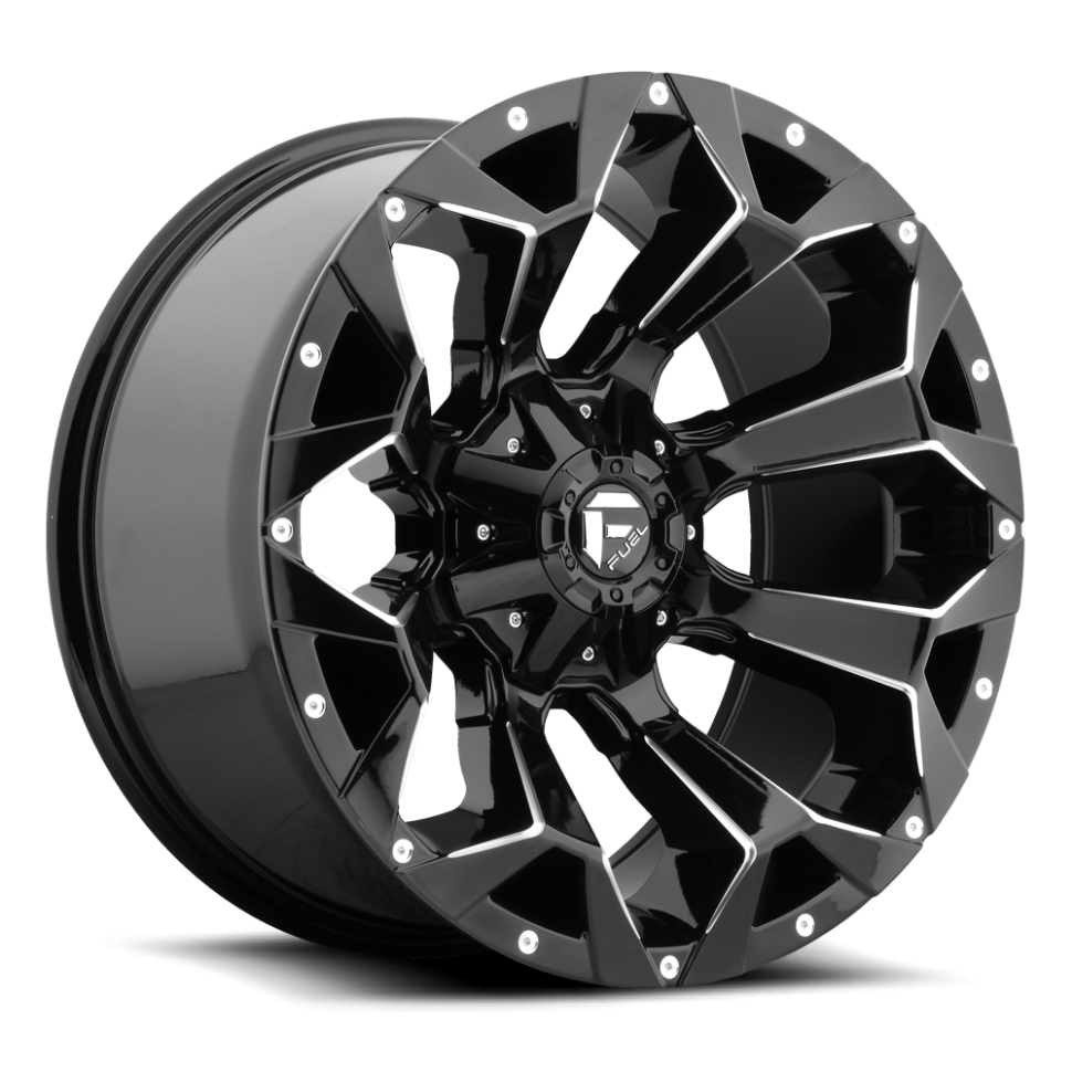 Fuel Off Road D57620901850 Assault Wheel Gloss Black Milled 20x9 +1