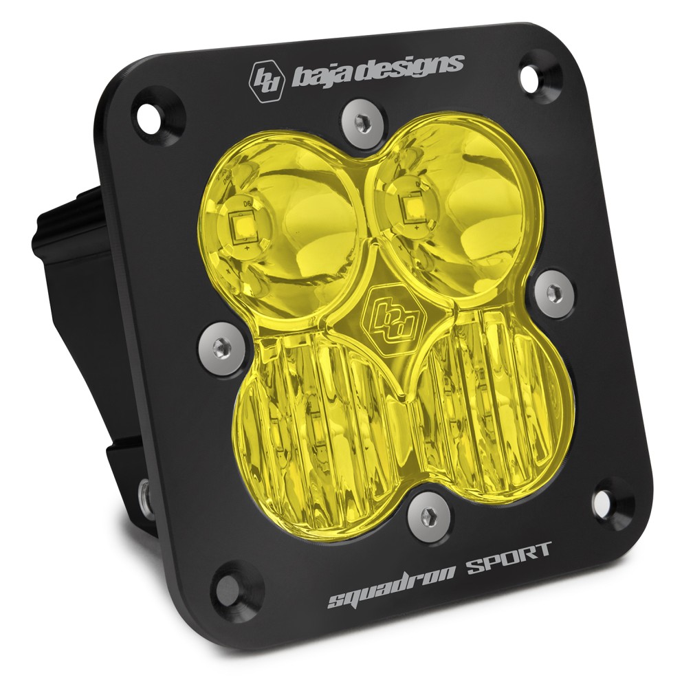 Дополнительная LED фара скрытого монтажа 3.07"x3.07" Водительский/Комбо свет Squadron Sport LED Light Baja Designs 551013