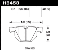 Задні гальмівні колодки BMW X5/X6 07-19 Hawk Performance HPS HB458F.642