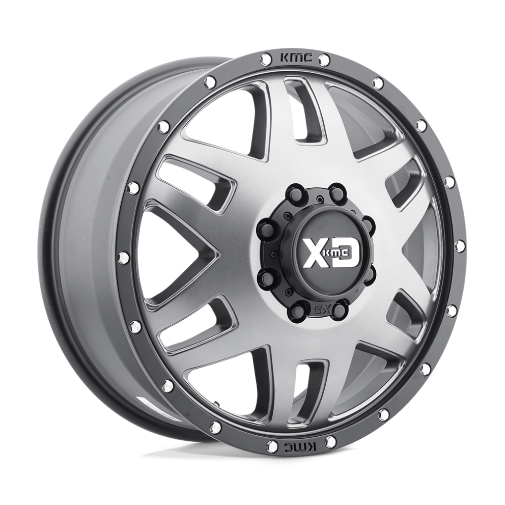 Колесный диск XD Wheels Machete Dually Matte Gray W/Black Ring 20x8.25 ET+127 XD130208804127