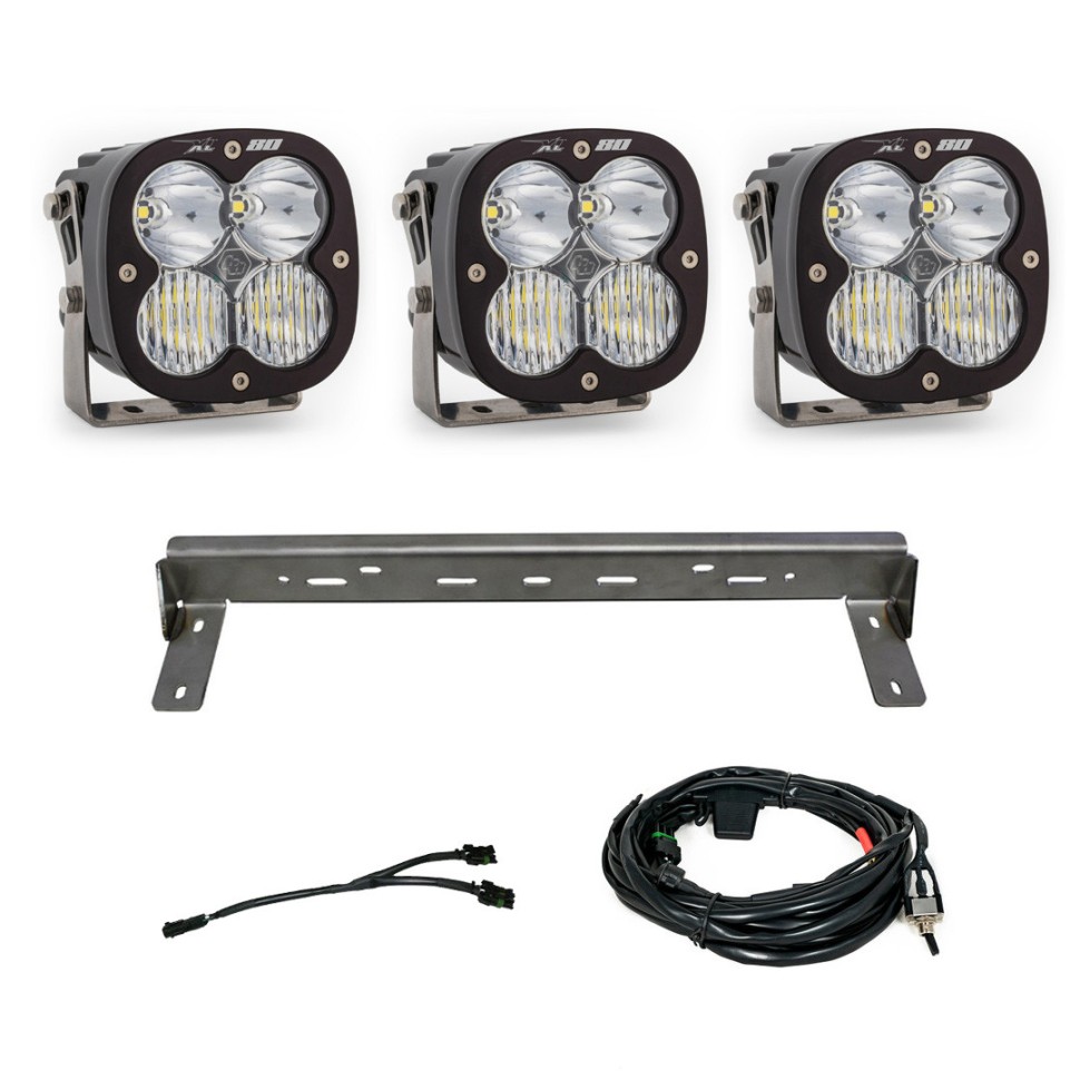 Комплект дополнительных LED фар на бампер Chevrolet Silverado 2500/3500 15-19 XL 80 Baja Designs 447842