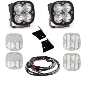 Baja Designs 447797 Squadron Pro Spot A-Pillar LED Light Kit Jeep Wrangler JK 07-18