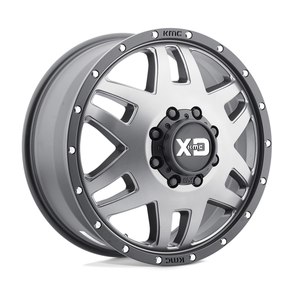 Колесный диск XD Wheels Machete Dually Matte Gray W/Black Ring 20x8.25 ET-198 XD130208874198N