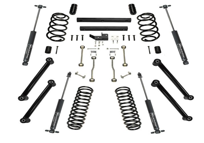 Лифт комплект подвески 4" Jeep Wrangler TJ 03-06 2 Door (Shadow Shocks) Superlift K843