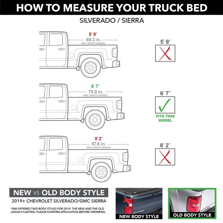 Ролета багажника сворачиваемая Chevrolet Silverado/GMC Sierra 1500/2500/3500 14-19 6'6" Sentry TruXedo 1572001
