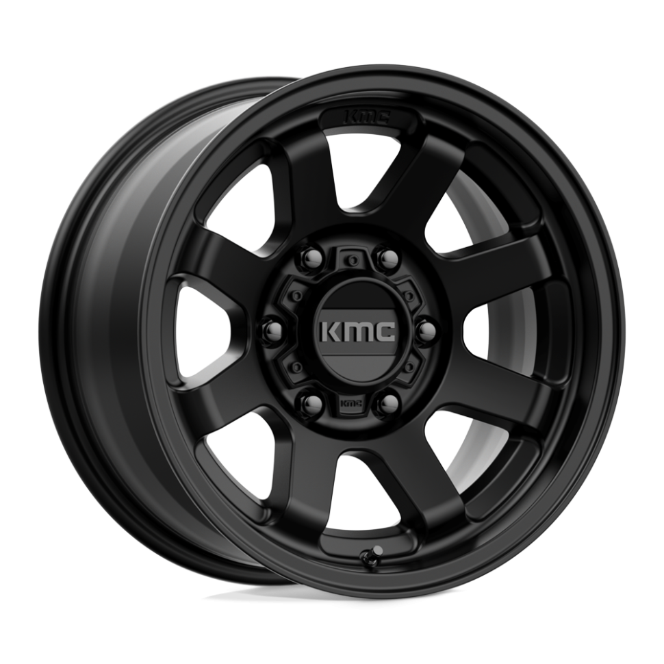 KMC Wheels KM72378563700US Trail Wheel Satin Black 17x8.5