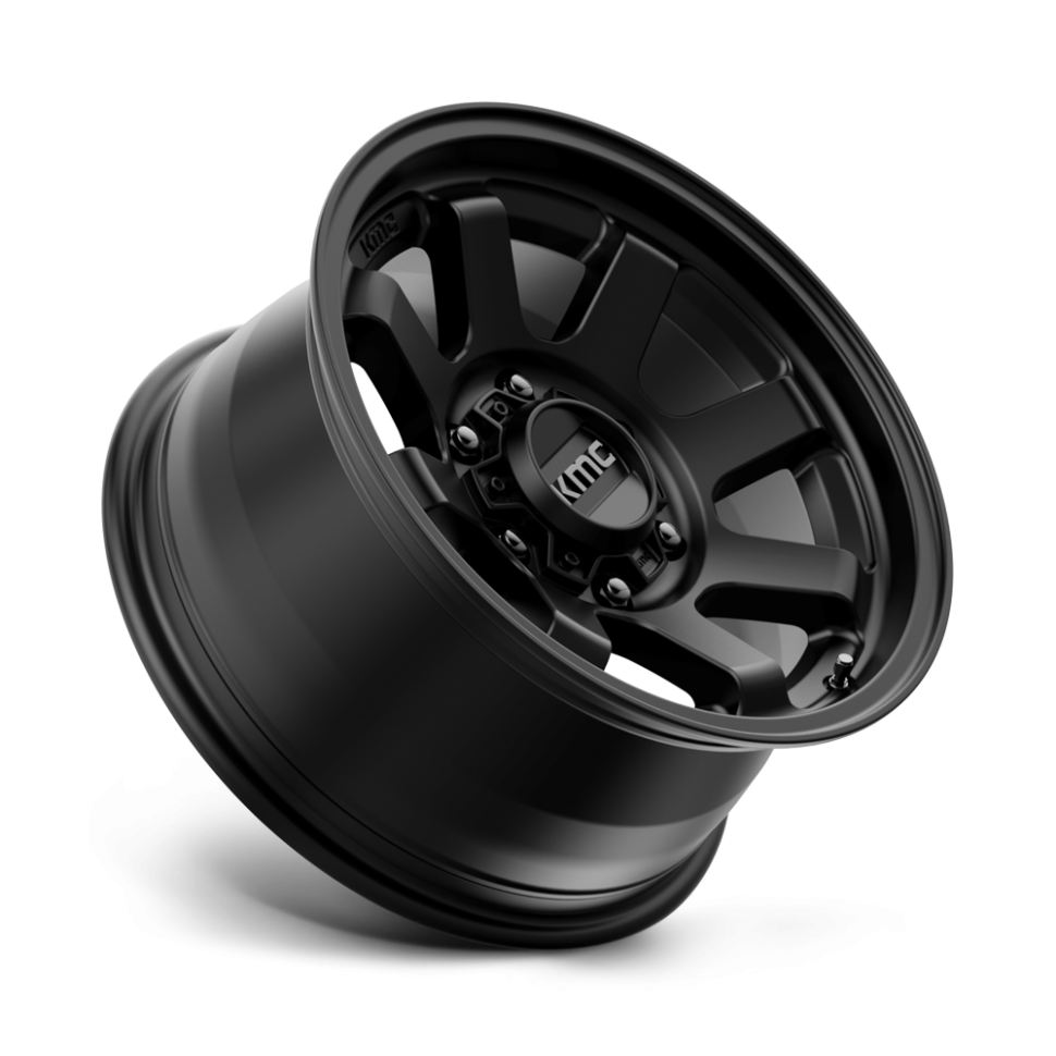 KMC Wheels KM72378563700US Trail Wheel Satin Black 17x8.5