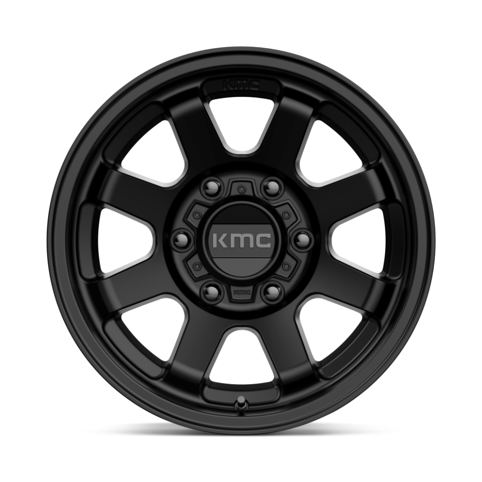 KMC Wheels KM72378563700US Trail Wheel Satin Black 17x8.5
