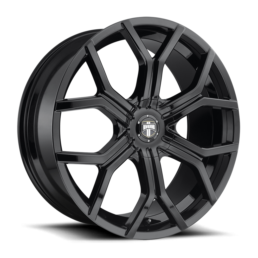 DUB Wheels S2082295F9+30 Royalty S208 Wheel Gloss Black 22x9.5 +30