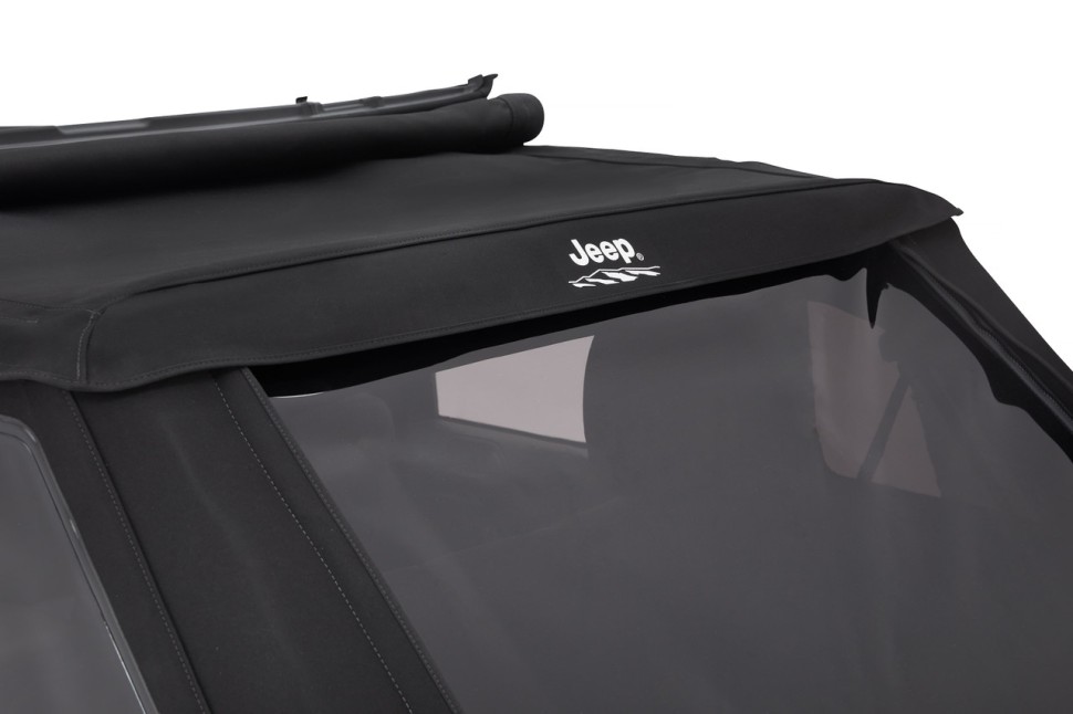 Мягкая крыша Trektop Soft Top Premium Black Twill Jeep Wrangler JK 07-18 2 Door Bestop 5645217