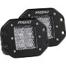 Rigid Industries 212513 D-Series Flush Mount Light (Pair) 3x3" Flood/Diffused