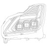 AlphaRex 881984 NOVA-Series Headlights Infinity Q60/G37 08-15 Coupe