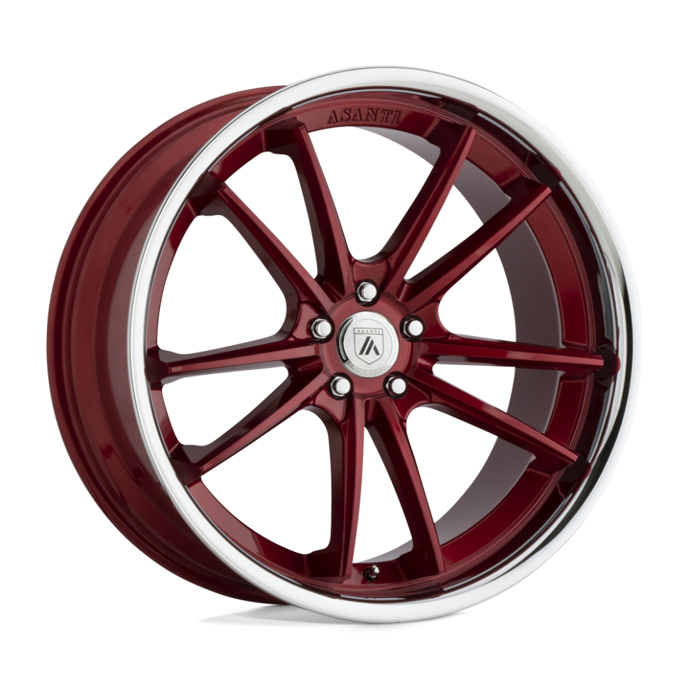 Asanti Wheels ABL23-22055235RD Sigma Wheel Candy Red W/Chrome Lip 22x10.5 +35