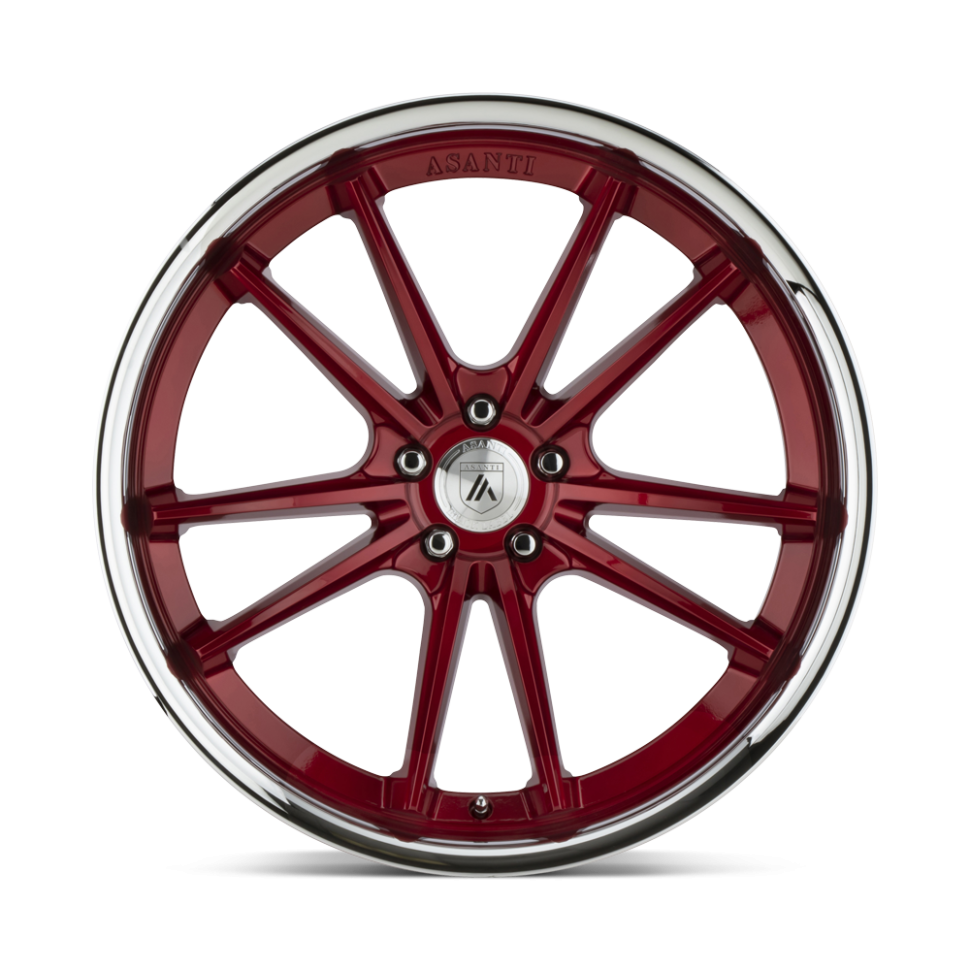 Asanti Wheels ABL23-22055235RD Sigma Wheel Candy Red W/Chrome Lip 22x10.5 +35