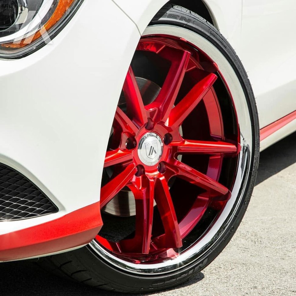 Asanti Wheels ABL23-22055235RD Sigma Wheel Candy Red W/Chrome Lip 22x10.5 +35