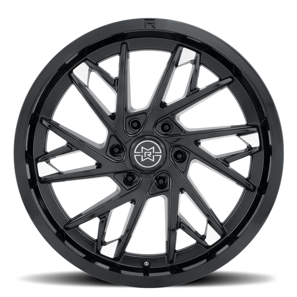 Raised Wheels MR80129060512 801 Wheel Gloss Black Milled 20x9 Offset +12