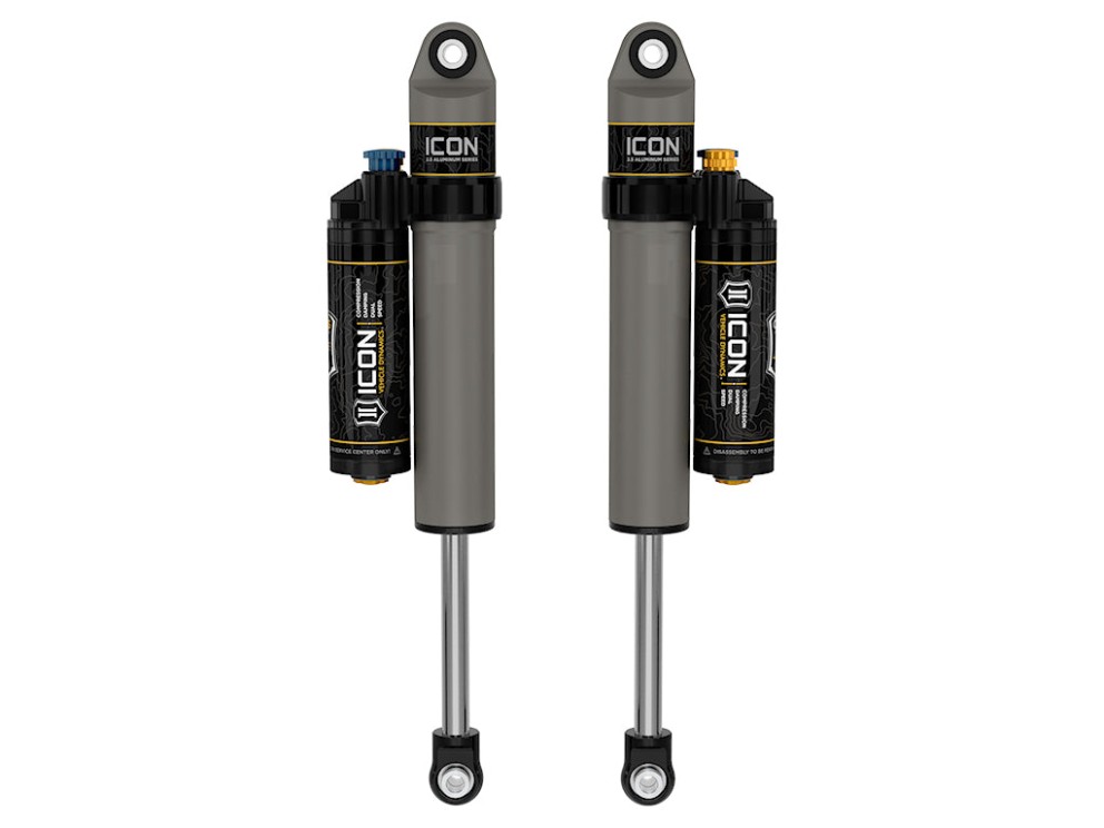 Icon Vehicle Dynamics 77701XP 2.5 VS Remote Reservoir CDXS Rear Reservoir Adjustable Shock Lift 0-4" Chevrolet Silverado/GMC Sierra 1500/2500/3500 01-26 Pair