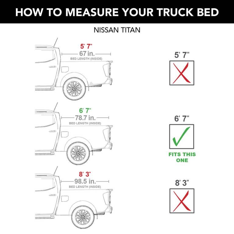 М'яка ролета багажника Nissan Titan XD/Titan 16-24 6'7" Lo Pro TruXedo 588801