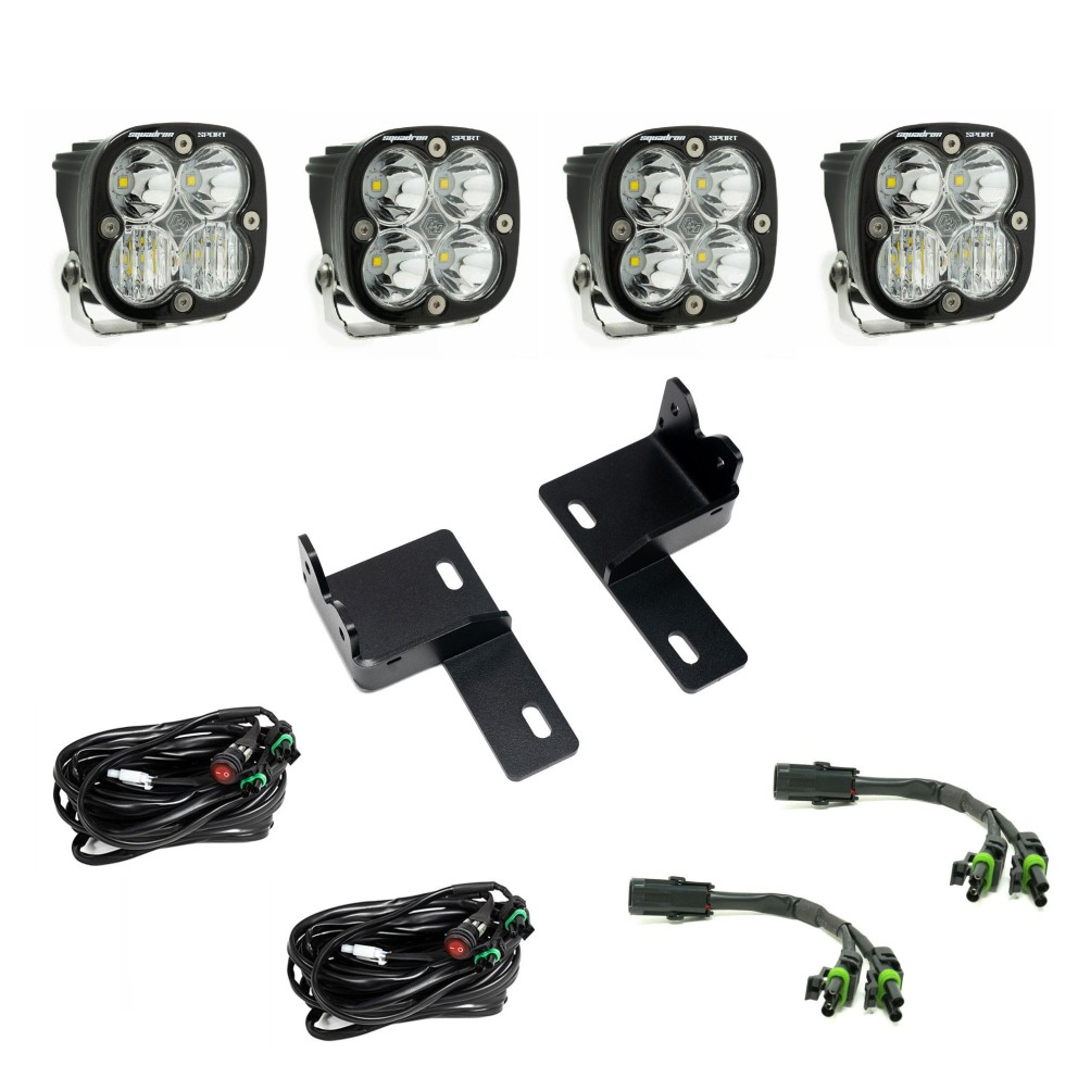 Baja Designs 44-8296 Squadron Sport Multi Pattern Behind-the-Grille LED Light Kit Toyota 4Runner 25-26