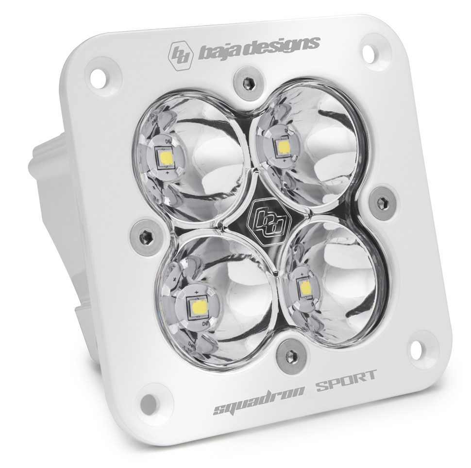 Дополнительная LED фара скрытого монтажа 3.07"x3.07" Дальний свет Squadron Sport LED Light Baja Designs 551001WT