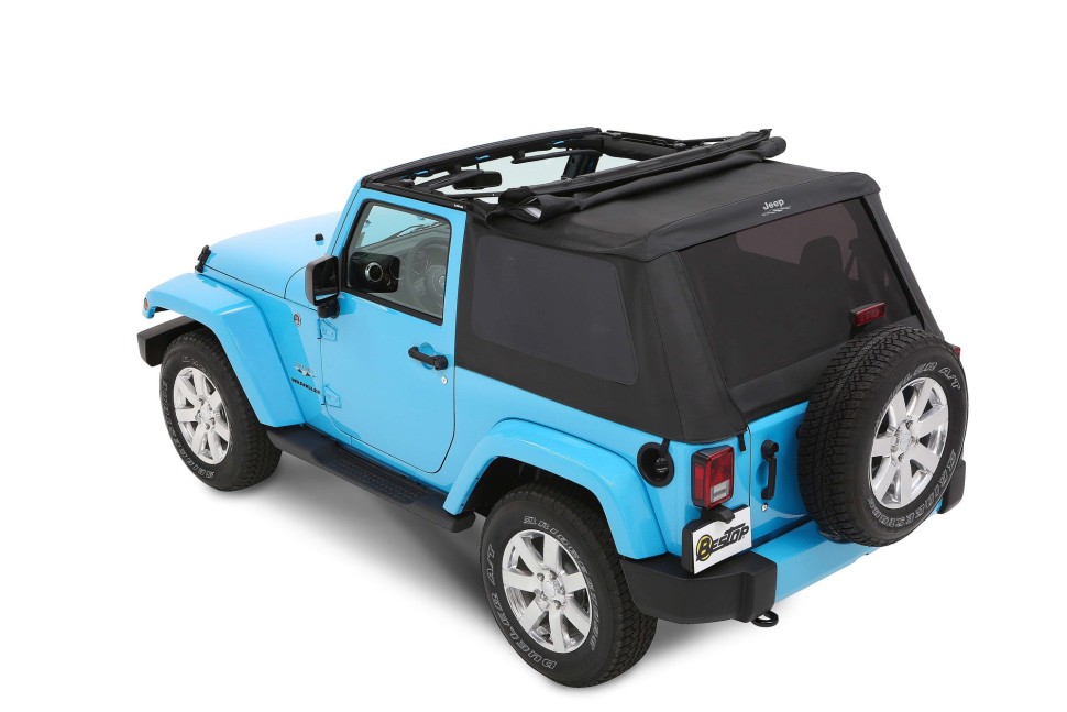 Мягкая крыша Trektop Soft Top Black Diamond Jeep Wrangler JK 07-18 2 Door Bestop 5645235