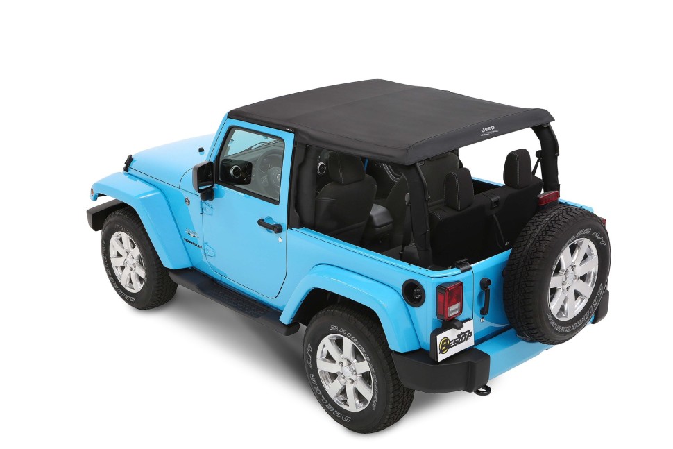 Мягкая крыша Trektop Soft Top Black Diamond Jeep Wrangler JK 07-18 2 Door Bestop 5645235