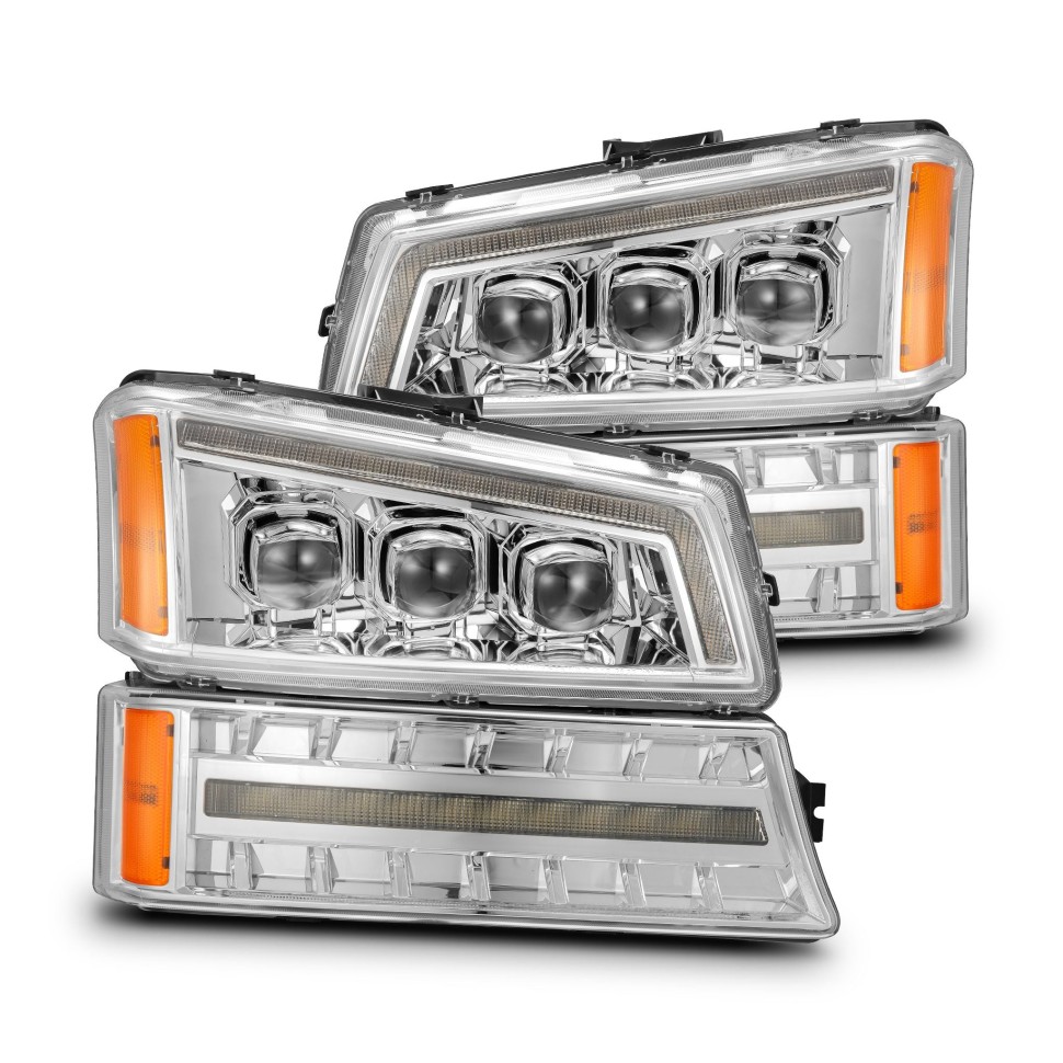 Комплект передних Led фар Chevrolet Silverado 1500/2500/3500 03-06 NOVA-Series AlphaRex 880255