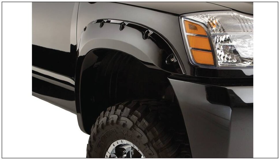 Bushwacker 70013-02 Pocket Style Fender Flares Set 2PC Front Nissan Titan 04-15