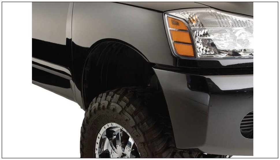 Bushwacker 70013-02 Pocket Style Fender Flares Set 2PC Front Nissan Titan 04-15