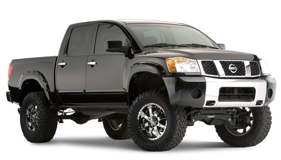 Bushwacker 70013-02 Pocket Style Fender Flares Set 2PC Front Nissan Titan 04-15