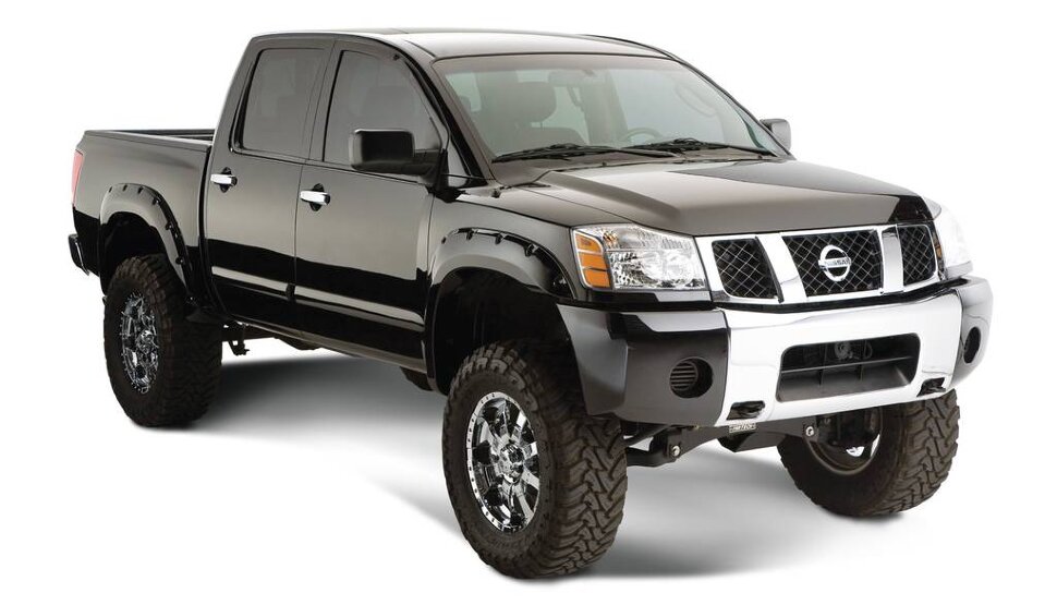 Bushwacker 70013-02 Pocket Style Fender Flares Set 2PC Front Nissan Titan 04-15