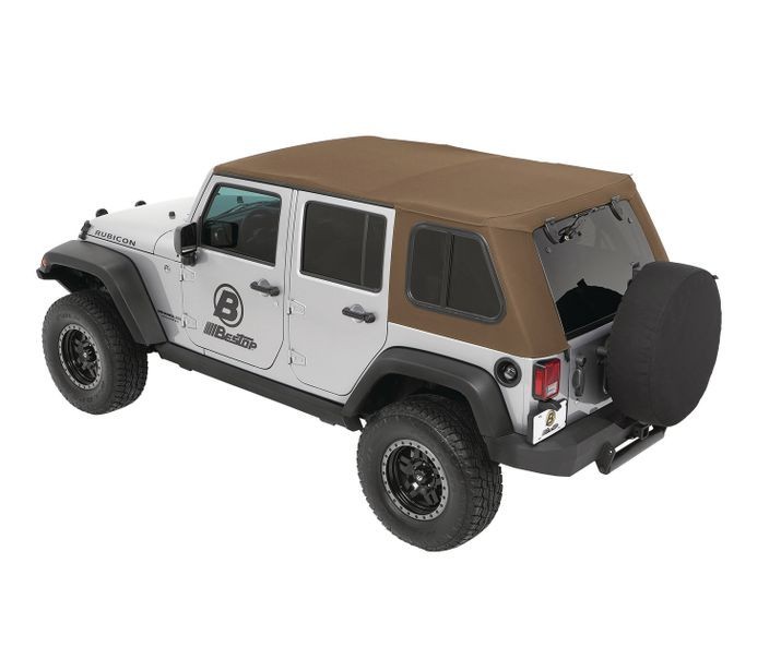 М`який дах софт Топ Jeep Wrangler JK 07-18 4 Door (Tan Twill) Trektop Bestop 5486371