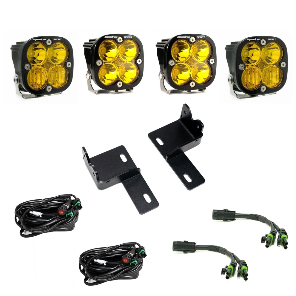 Baja Designs 44-8298 Squadron Sport Multi Pattern Behind-the-Grille LED Light Kit Toyota 4Runner 25-26