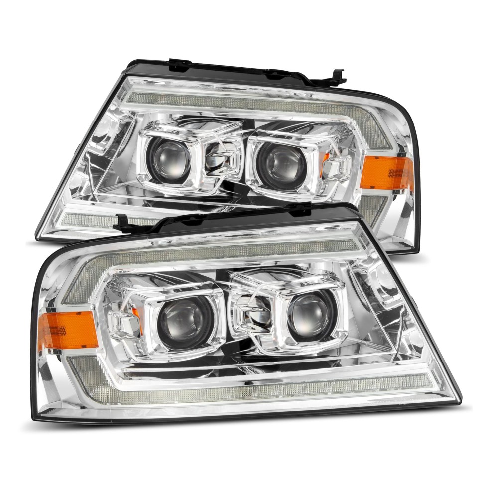 Комплект передних галогеновых фар Ford F-150/Lincoln Mark LT 04-08 PRO-Series AlphaRex 880135