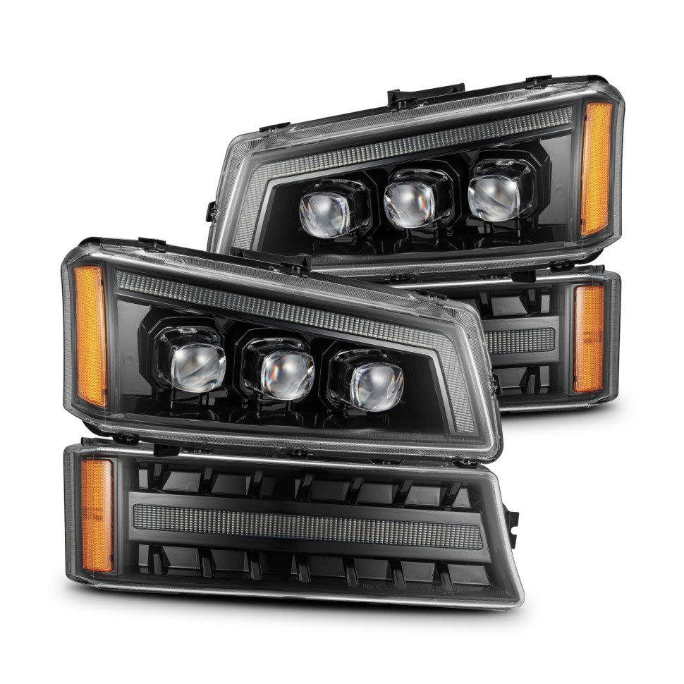 Комплект передних Led фар Chevrolet Silverado 1500/2500/3500 03-06 NOVA-Series AlphaRex 880254