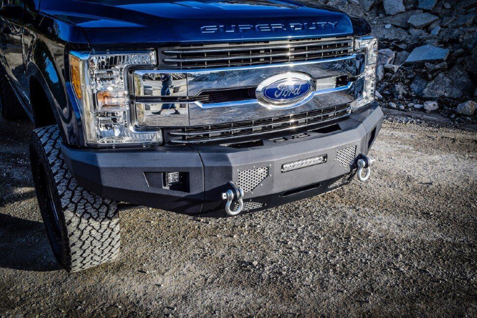 Передній бампер під лебідку Ford F-250/F-350 17-22 Steel DV8 Offroad FBFF2-03