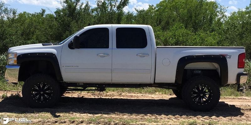 Fuel Off Road D513176593F Throttle Dually Wheel Matte Black Milled 17x6.5 +129