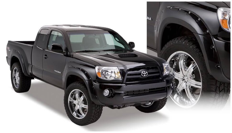 Bushwacker 31920-02 Pocket Style Fender Flares Set 4 PC Toyota Tacoma 05-11