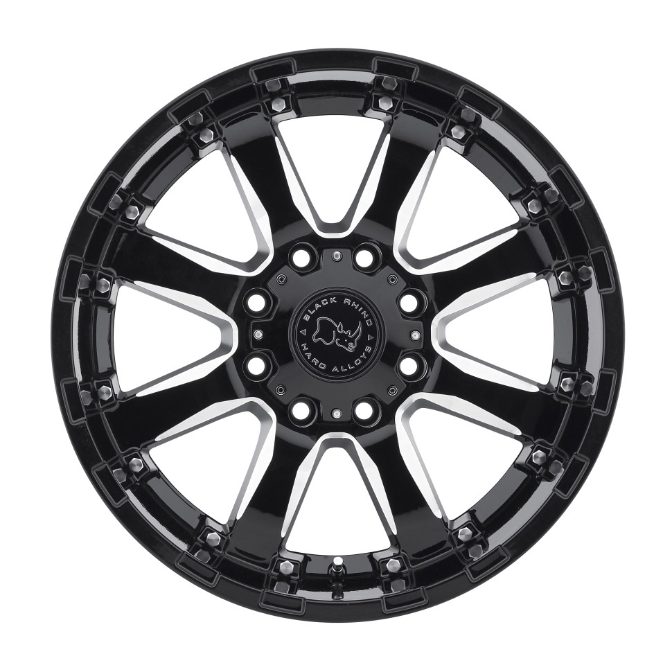 Колесный диск Black Rhino Sierra Gloss Black W/Milled Spokes 20x10 ET-12 2010SRA-26140B12