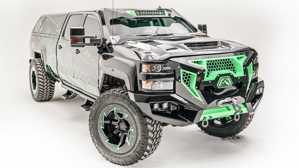 Захист лобового скла Chevrolet Silverado 2500/3500 17-19 Fab Fours VC3000-1