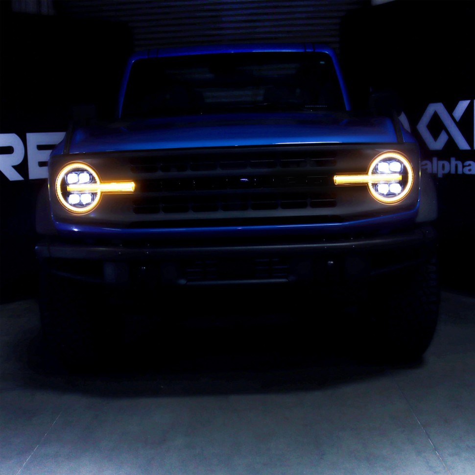 Комплект передних Led фар Ford Bronco 21-25 NOVA-Series AlphaRex 880260