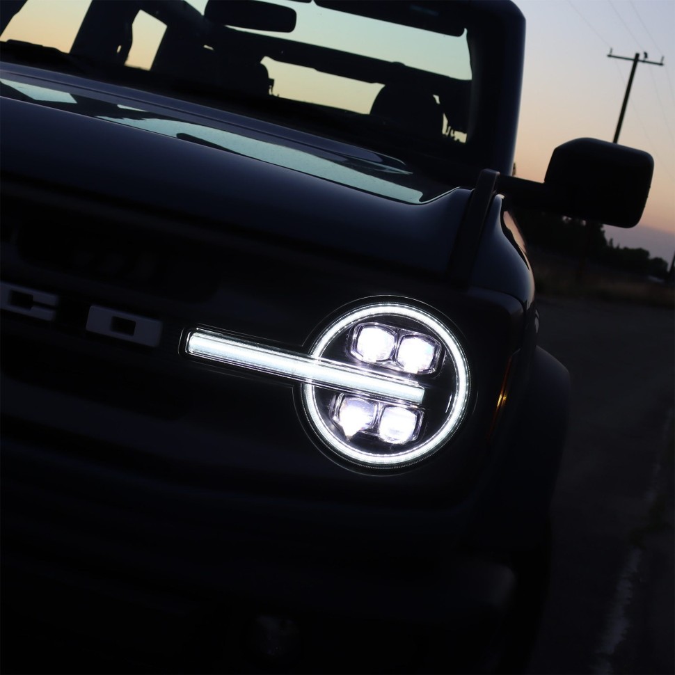 Комплект передних Led фар Ford Bronco 21-25 NOVA-Series AlphaRex 880260