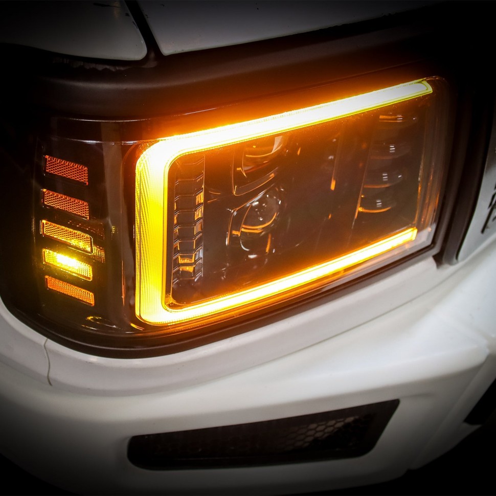 Комплект передних галогеновых фар Ford F-150/F-250/F-350/Bronco 92-96 PRO-Series AlphaRex 880266