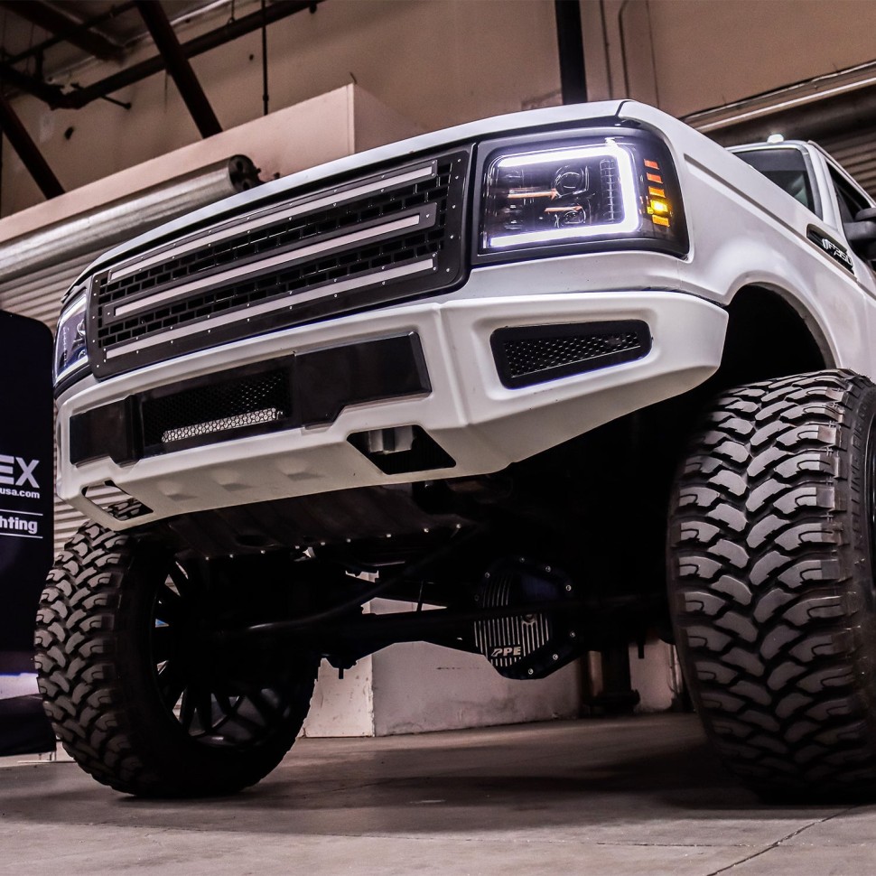 Комплект передних галогеновых фар Ford F-150/F-250/F-350/Bronco 92-96 PRO-Series AlphaRex 880266