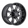 Black Rhino 1890SRA128170B25 Sierra Wheel Gloss Black W/Milled Spokes 18x9 +12