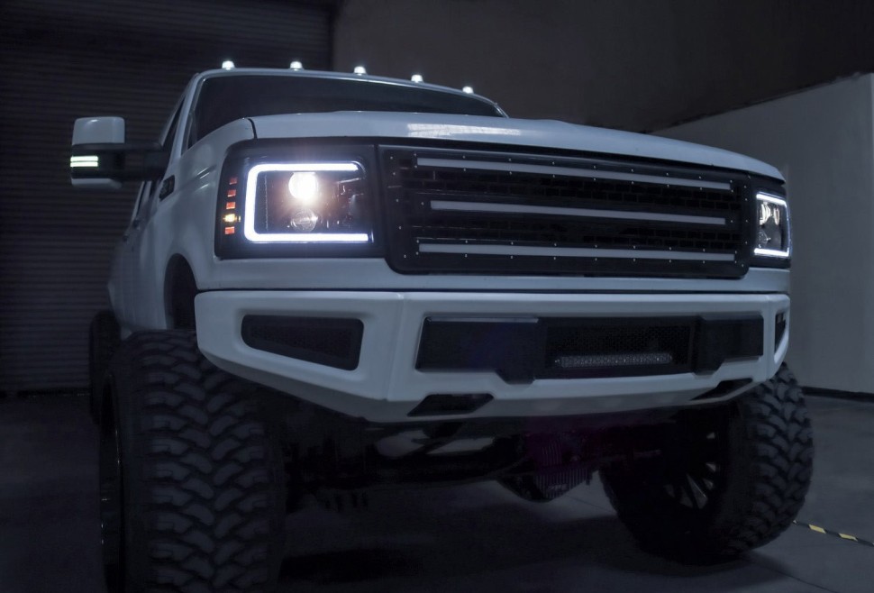 Комплект передних галогеновых фар Ford F-150/F-250/F-350/Bronco 92-96 PRO-Series AlphaRex 880265