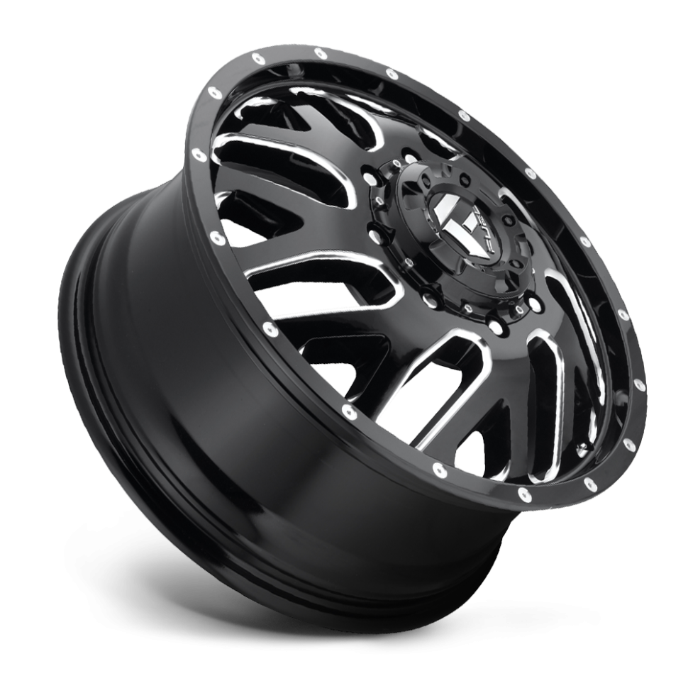 Fuel Off Road D58120828D Triton Dually Wheel Gloss Black Milled 20x8.3 +105